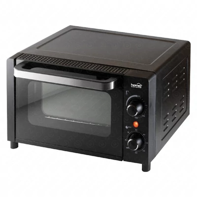 Mini sütő, fekete, 9l, 1050W, max. 230 °C, dupla üvegezésű ajtó, HOME HG MS 10 / RENDELÉSRE